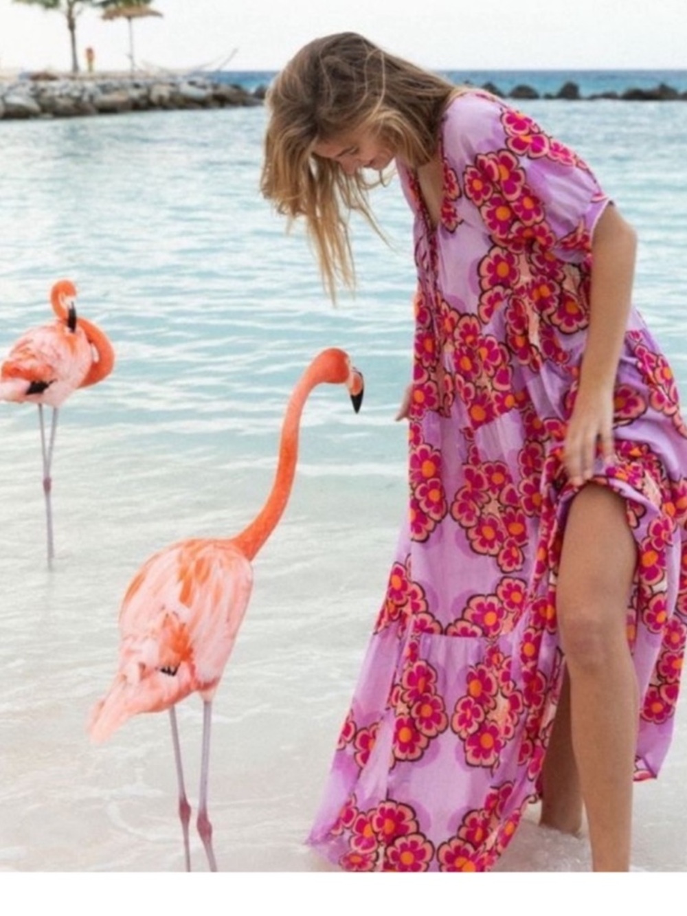 KINGA CSILLA Avenue Liberty Floral Print Puff Sleeve Maxi Dress